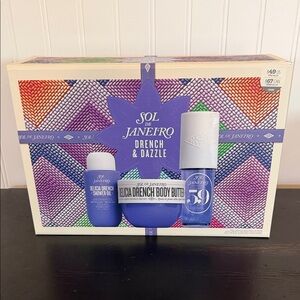 Sol de Janeiro Drench & Dazzle Set - Purple and White